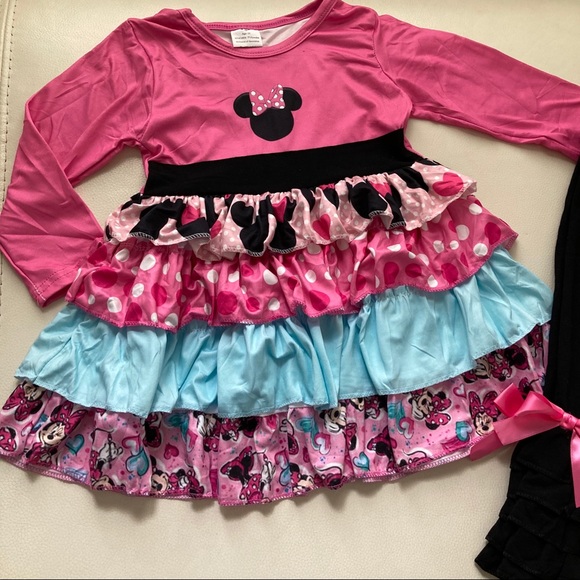 Minnie Mouse cute ruffle pants tunic outfit - Picture 7 of 8